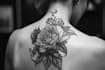 make a realistic black and white tattoo design for you