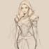 fantasy character sketch in unique style