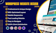 rebuild, design, update, edit, copy, rework, or revamp wordpress website