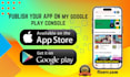 publish your android app on my old google playstore account