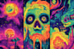 make trippy, psychedelic, surreal, illustrations designs