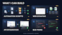 develop python scripts, automation tools and fix bugs