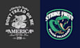 make amazing t shirt crown snake logo
