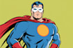 illustrate a superhero pop art portrait