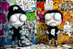 create cartoon doodle art illustration for your project