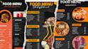 design a professional restaurant menu, bar menu, or price list