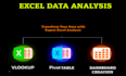 do expert data analysis in excel vlookup pivot tables reports and research