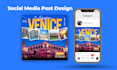 professional social media post design for your brand