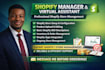 be shopify virtual assistant for shopify marketing, ebay dropshipping, manager