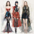 draw a wedding fashion illustration