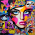 create graffiti pop art canvas designs and murals
