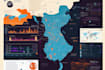 draw custom vector map infographic illustration