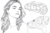 convert any image to line art vector illustration