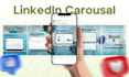 design linkedin carousel and instagram carousel
