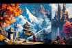 create concept art, fantasy landscapes, background scenes