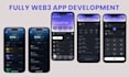 develop fully web3 app, crypto website, nft website with blockchain integration