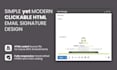 design customized clickable HTML email signature