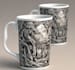 create custom typography coffee mug design or cup design