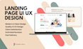 create professional and modern landing page UI UX design using figma