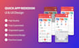create a quick mobile app redesign with figma
