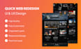 create a quick web redesign with figma