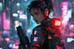do a illustrate cyberpunk art