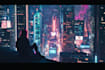 do cyberpunk scifi futuristic city