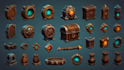 design 2d, 3d game model, game assets, icon, rpg maker environment, probs art