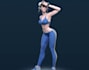 3d cartoon model,stylized character 3d nsfw art,vr model,3d game character model