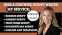 do scriptwriting write movie script screenplay screenwriting tv series tv pilot