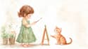 illustrate children story book illustration watercolor