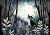 engraving linocut style digital drawing art