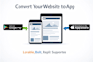 convert your lovable, bolt, or replit website to android and ios  app