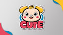 draw cute cartoon character logo design