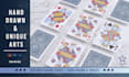 design a premium fully hand drawn playing card deck
