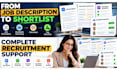 handle recruitment, screening and interview scorecards for you