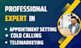 do telemarketing, cold calling and appointment setting