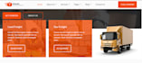 design a professional logistics and trucking website