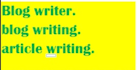 write a blog for your business