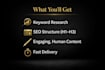 write SEO optimized blog post writing