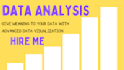 be your data analyst and statistician in python
