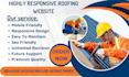 design roofing website, roofing landing page, contractor, construction website