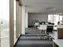 design a modern and efficient office interior and layout
