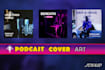 design eye catching podcast cover art for spotify