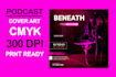 design an attractive podcast cover art