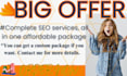 provide full SEO services in one affordable package