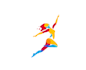 design unique tango rock gymnastic and dance logo