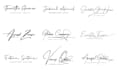 do hand writing, luxury, unique, cursive, and autograph logo