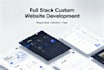 do custom website development as full stack, front back end
