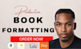 do book formatting for amazon KDP and ingramspark